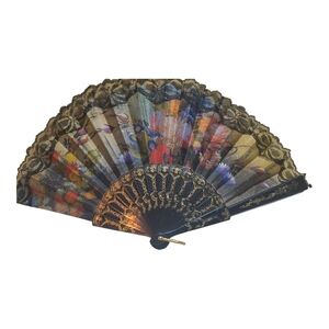 Elegant Floral Lace Hand Fan